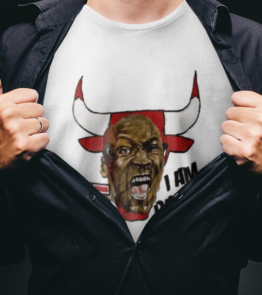 Chicago Bulls NBA 45 I Am Back Screaming Face Bull Bootleg T-Shirt