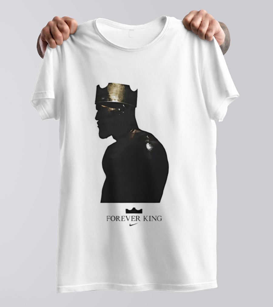 LeBron James Forever King Gold Crown Silhouette Nike T-Shirt