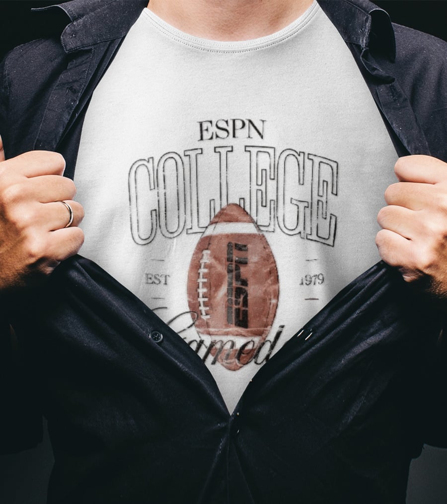 ESPN College Gameday Established 1979 Distressed Football T-Shirt