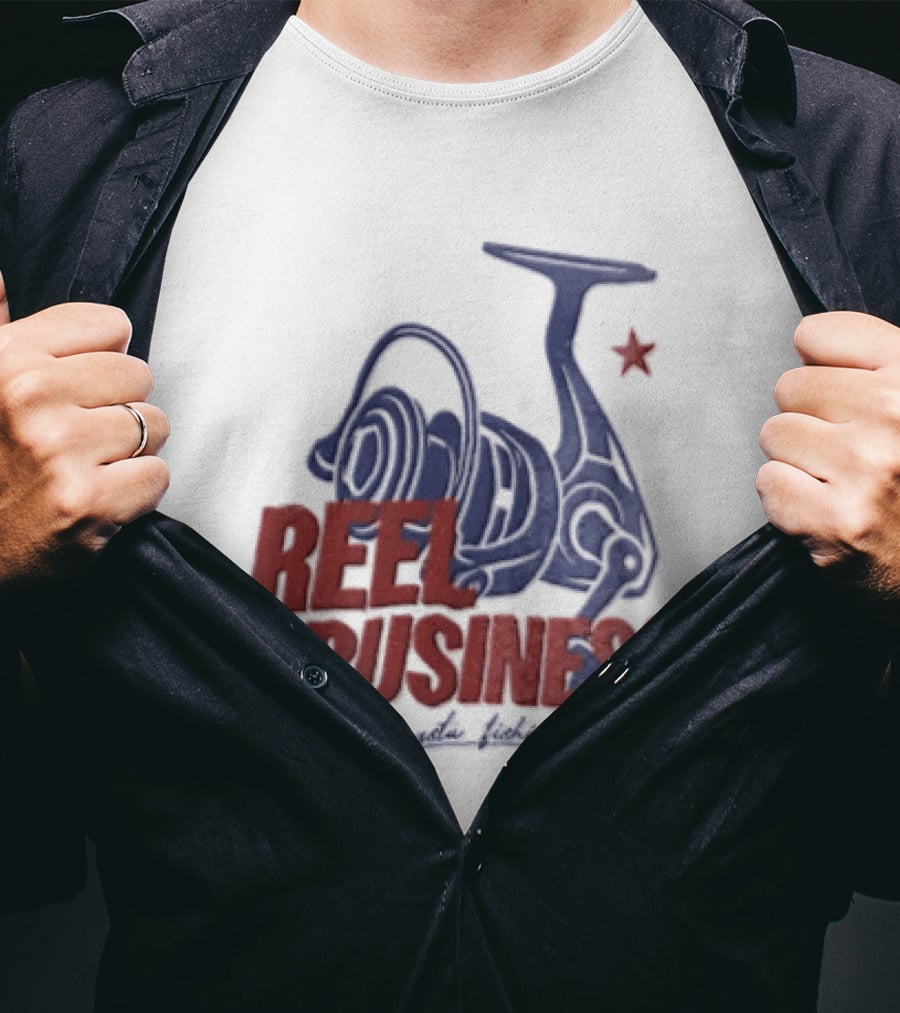 Reel Business Gangsta Fishing Reel Star T-Shirt