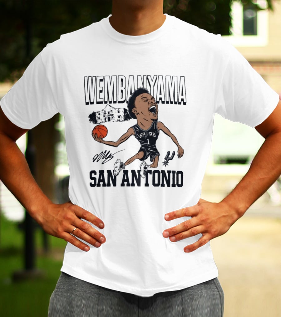 Wembanyama San Antonio Basketball Spurs Texas T-Shirt