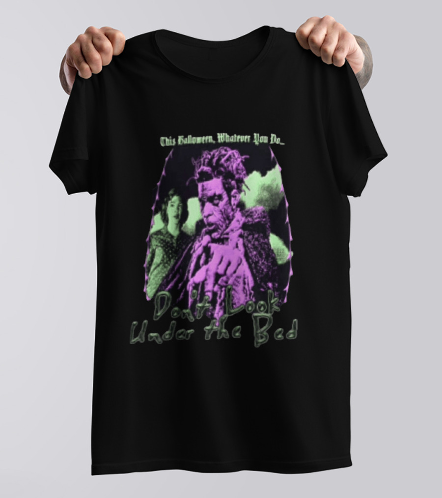 This Halloween Whatever You Do Don't Look Under The Bed Vintage Movie Horror T-Shirt