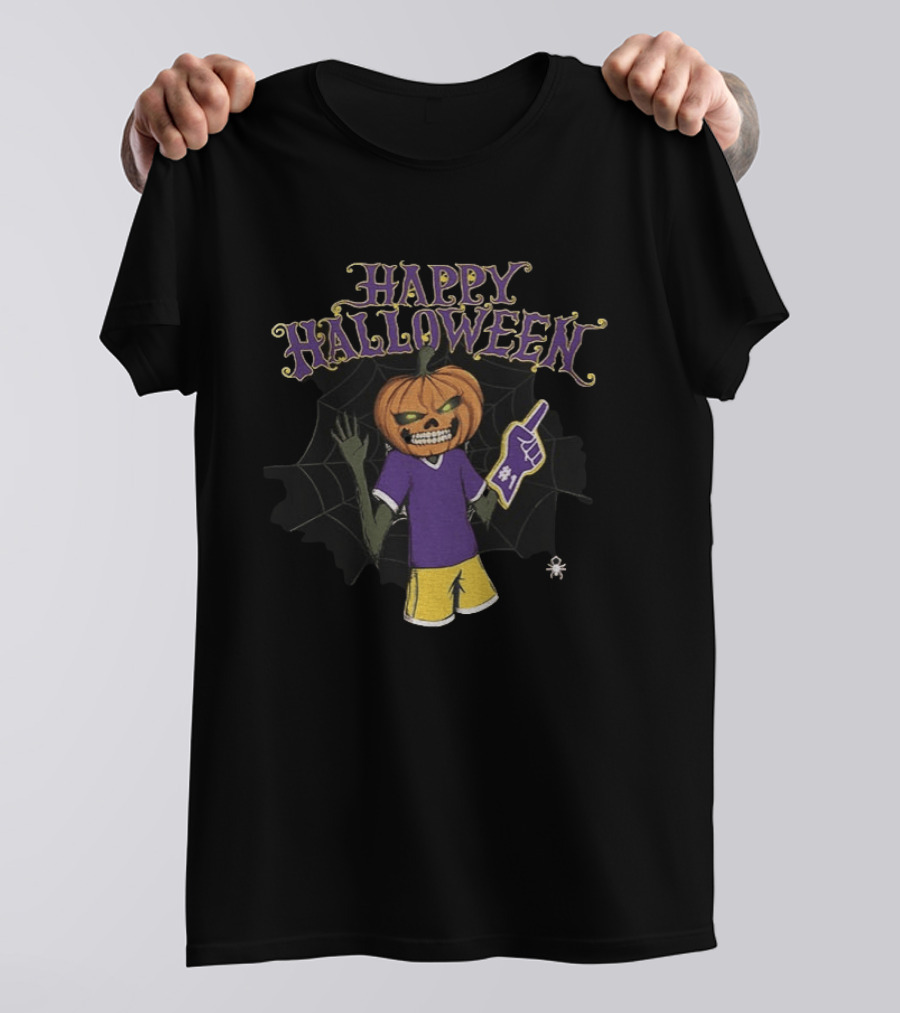 Tiger Lanny Happy Halloween Pumpkin Head Jack O' Lantern Rivalry T-Shirt
