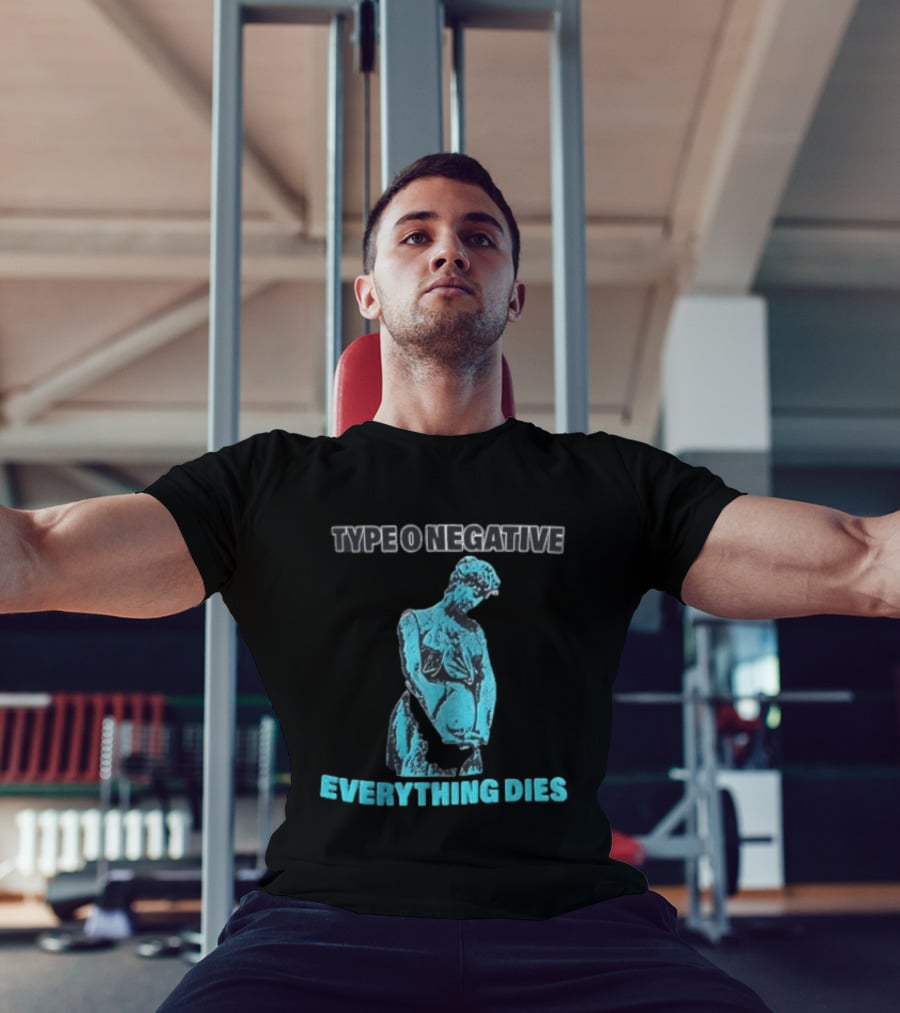 Type O Negative Everything Dies Blue Statue T-Shirt