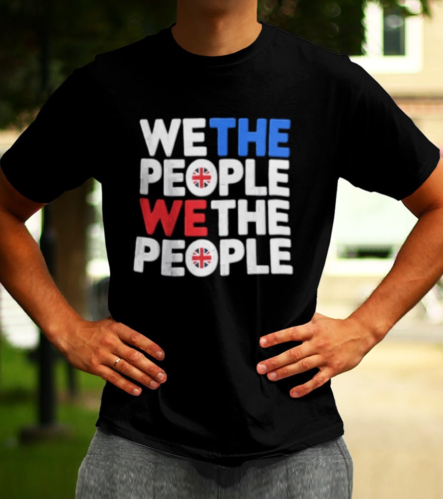 We The People UK British Flag Union Jack T-Shirt
