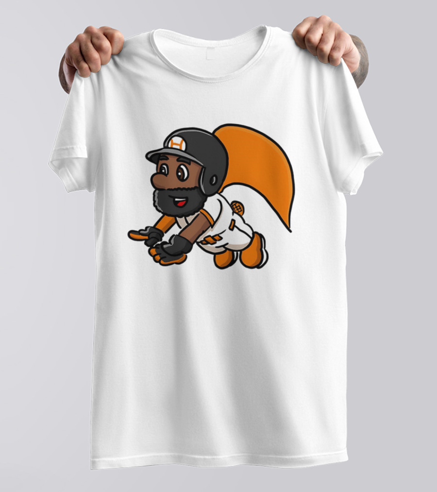 Super Baseball Bros Diving Catch Gamer Parody Superhero Player T-Shirt