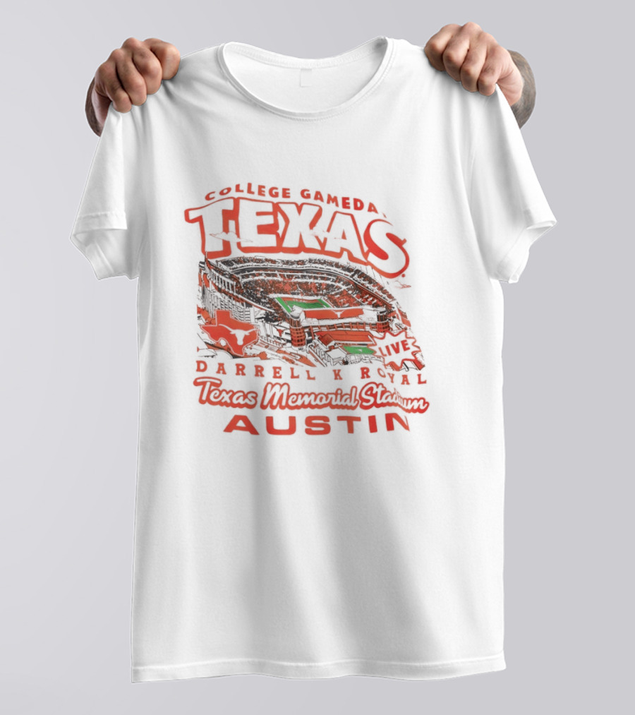 Texas Longhorns College Gameday Darrell K Royal Memorial Stadium Austin September 2026 T-Shirt