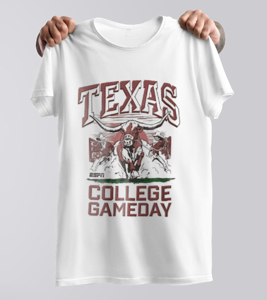 Texas Longhorns Bevo Bull NCAA College Gameday Arena T-Shirt