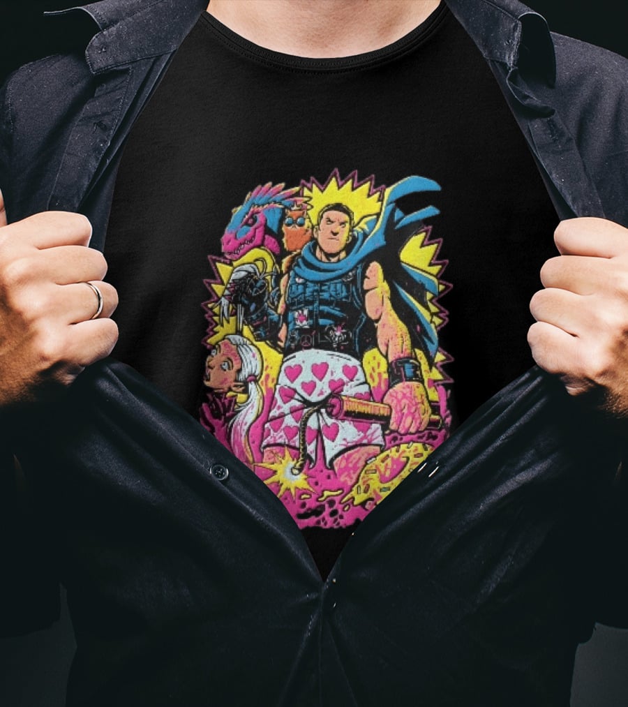 Goddamnit Donut Miss Me Matt Dinniman Neon Warrior Heart Boxers Dinosaur Cat T-Shirt
