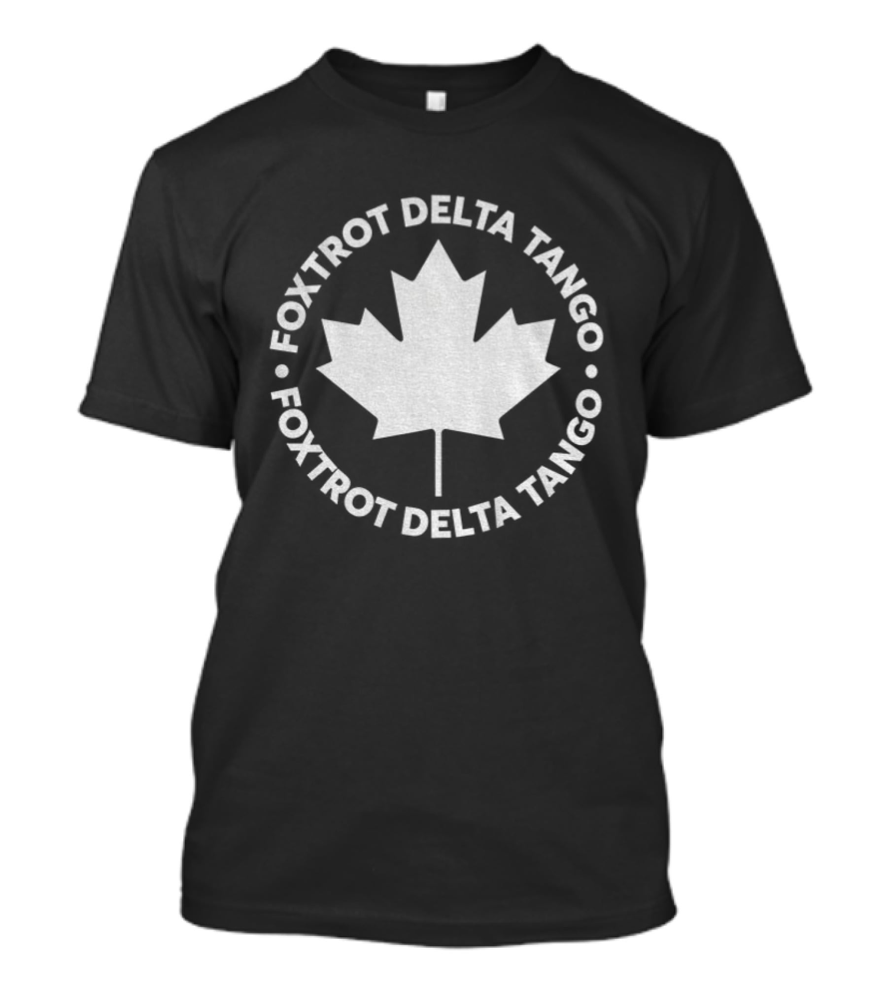 Foxtrot Delta Tango Canadian Maple Leaf Circular T-Shirt