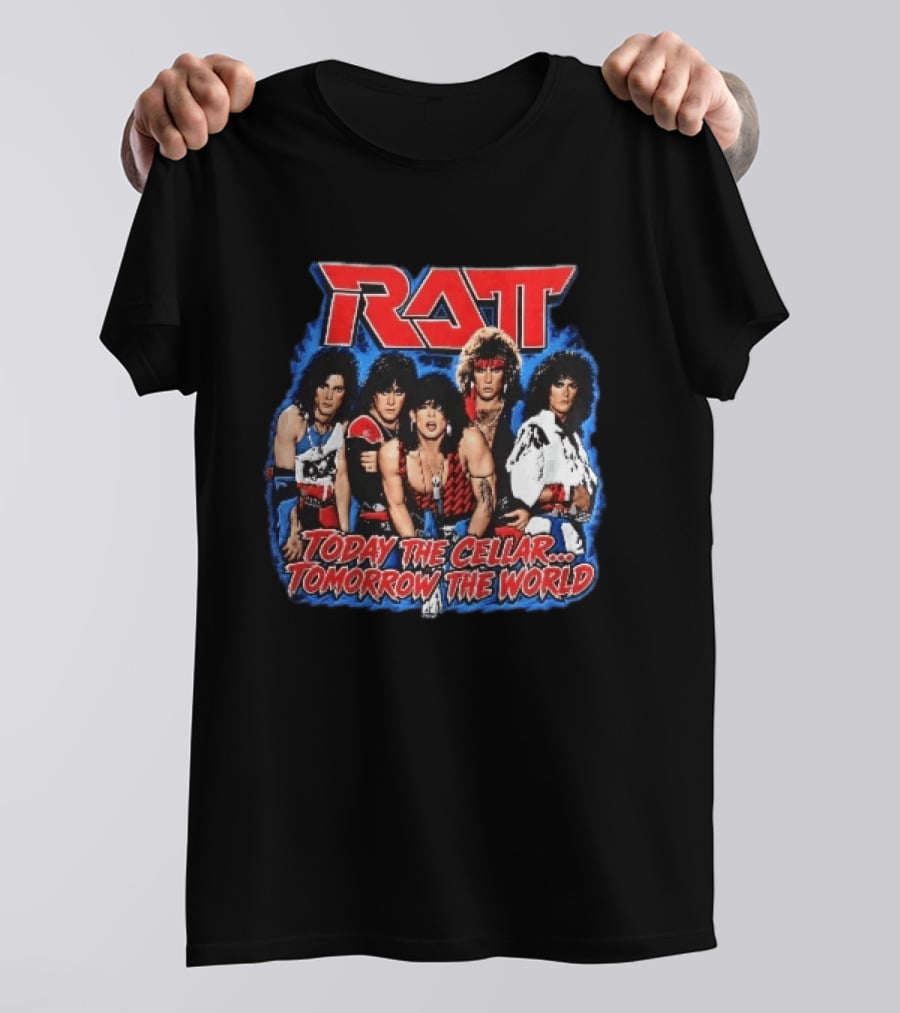 Ratt Band Today The Cellar Tomorrow The World Photo Blue Frame T-Shirt
