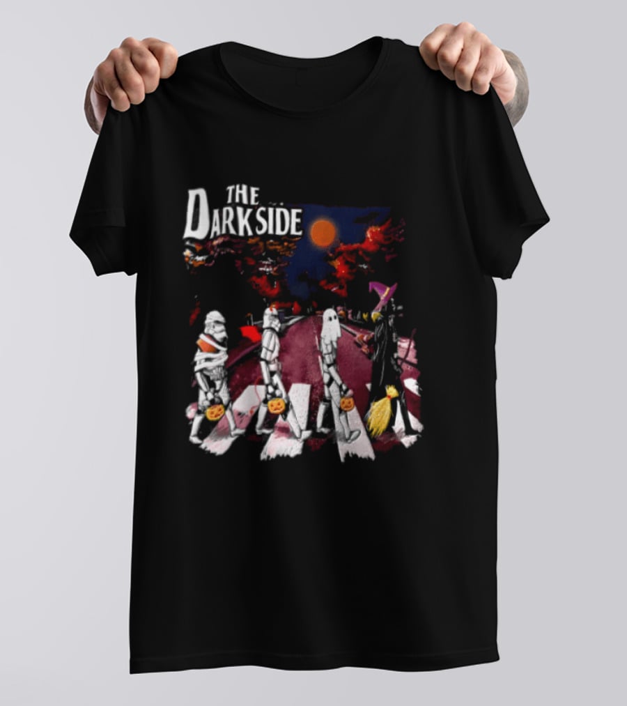 The Dark Side Star Wars Stormtroopers Darth Vader Halloween Pumpkin Parade T-Shirt