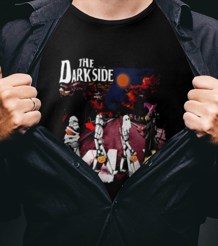 The Dark Side Star Wars Stormtroopers Darth Vader Halloween Pumpkin Parade T-Shirt