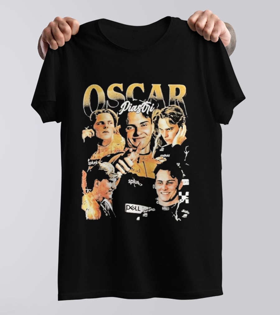 Oscar Piastri Splunk Dell Collage 2026 T-Shirt
