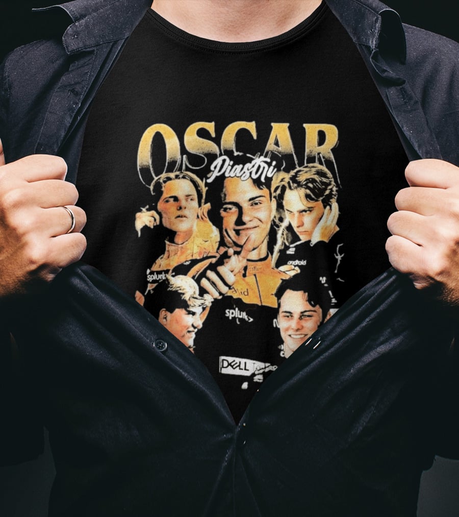 Oscar Piastri Splunk Dell Collage 2026 T-Shirt