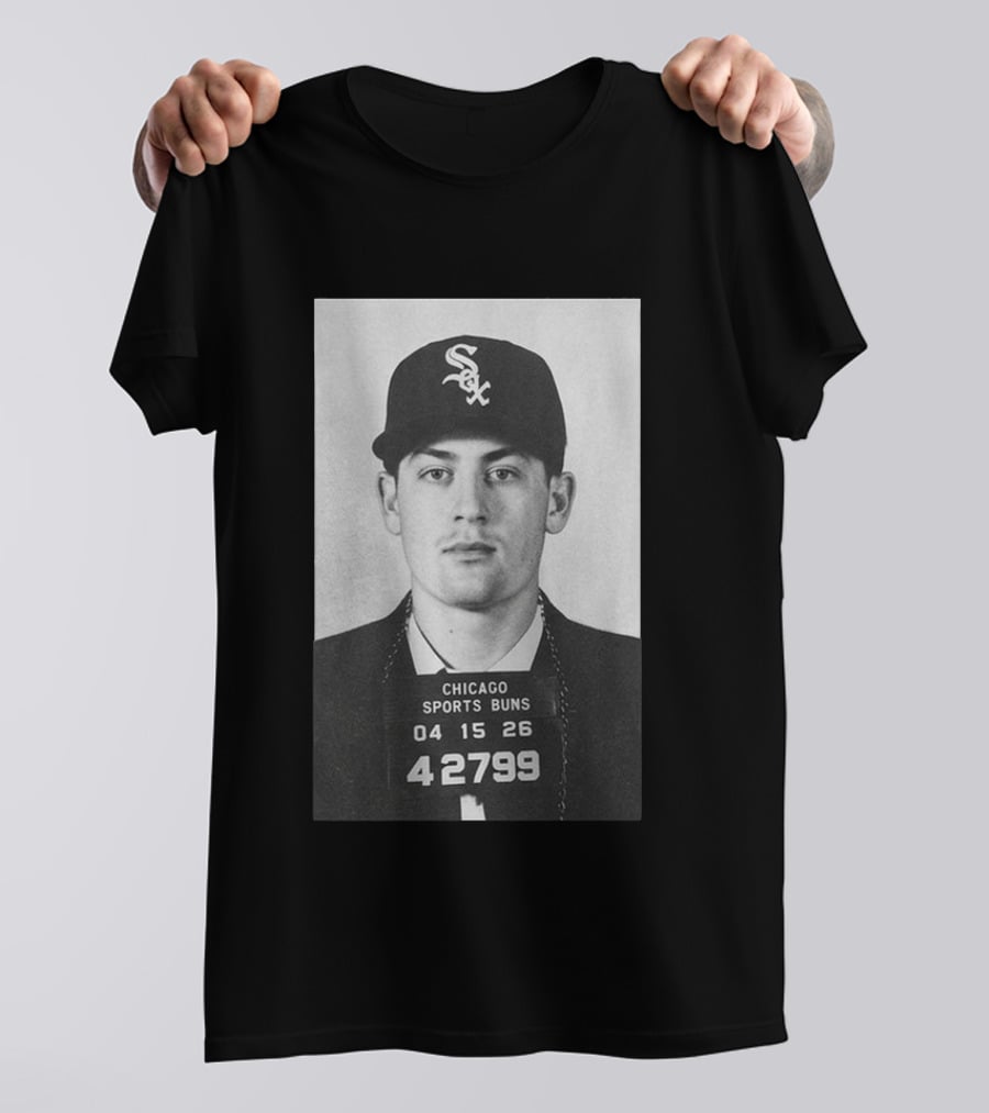 Tristan Peters Chicago Sports Bums Sam Antonacci White Sox Shot T-Shirt