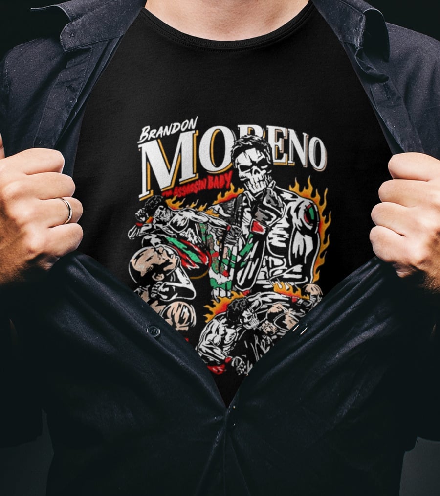 Brandon Moreno UFC Assassin Baby Flames Boxing 2026 T-Shirt