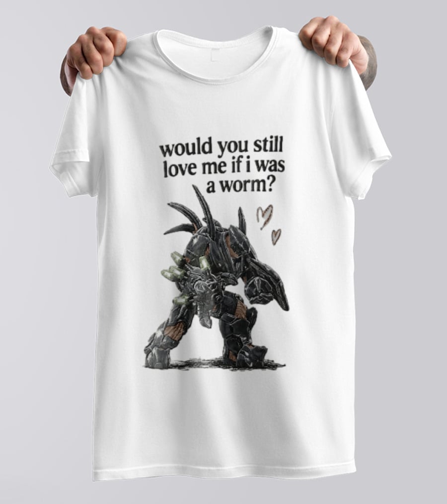 Halo Would You Still Love Me If I Was A Worm Hunter Heavy Armor Hearts T-Shirt