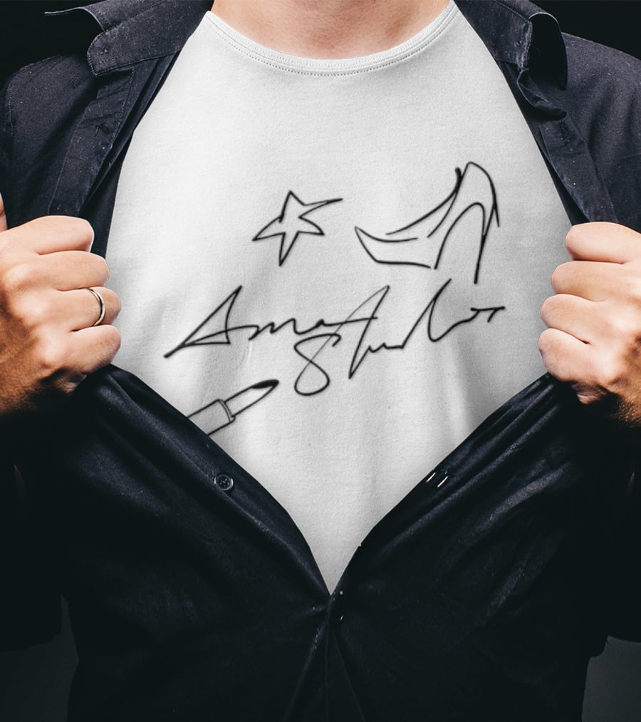 Mariah Carey Acne Studios Star Lipstick Shoe Signature T-Shirt