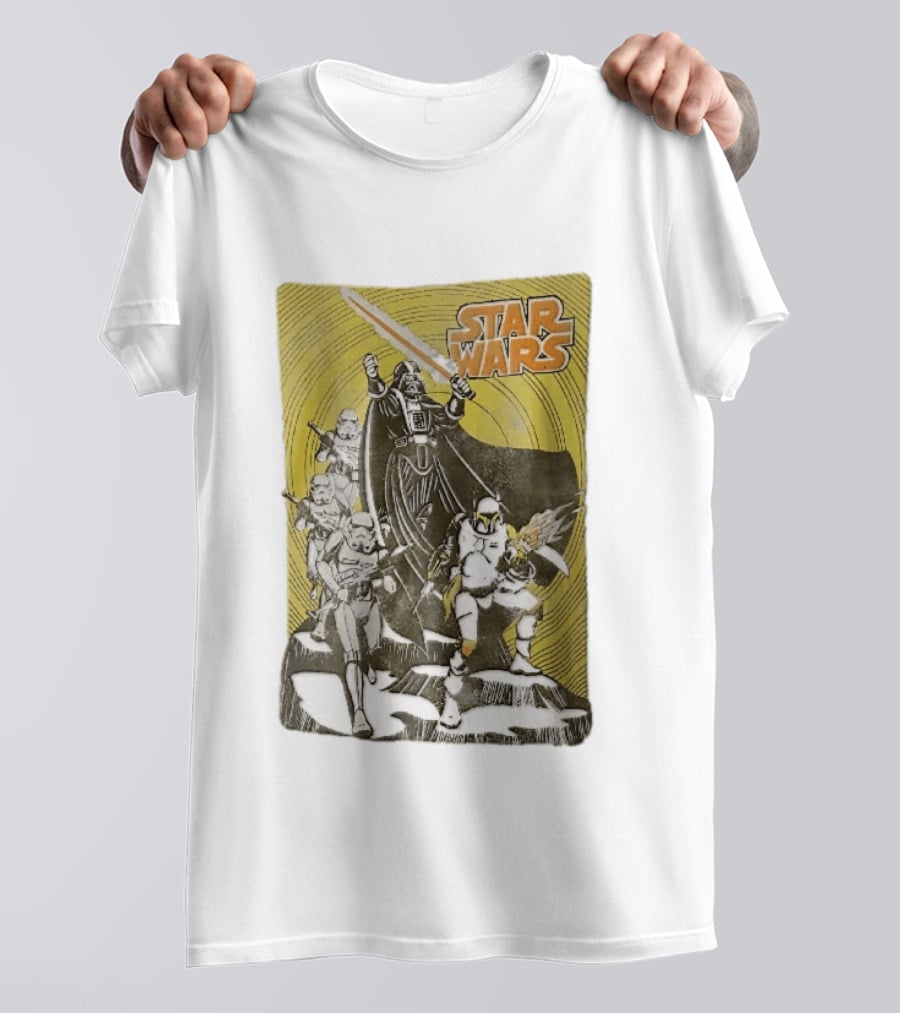 Star Wars Darth Vader Boba Fett Stormtroopers Comic Cover T-Shirt