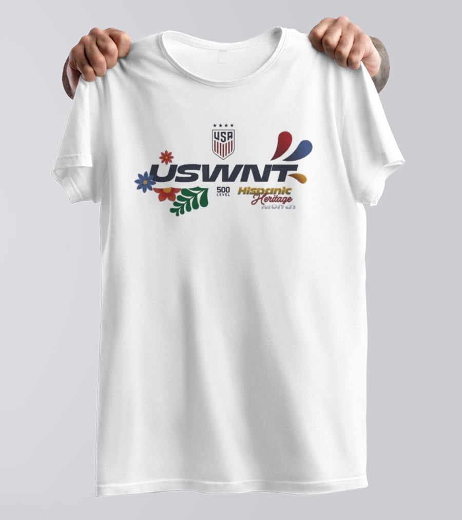 USWNT Hispanic Heritage Month 2026 USA Soccer Floral Celebration T-Shirt