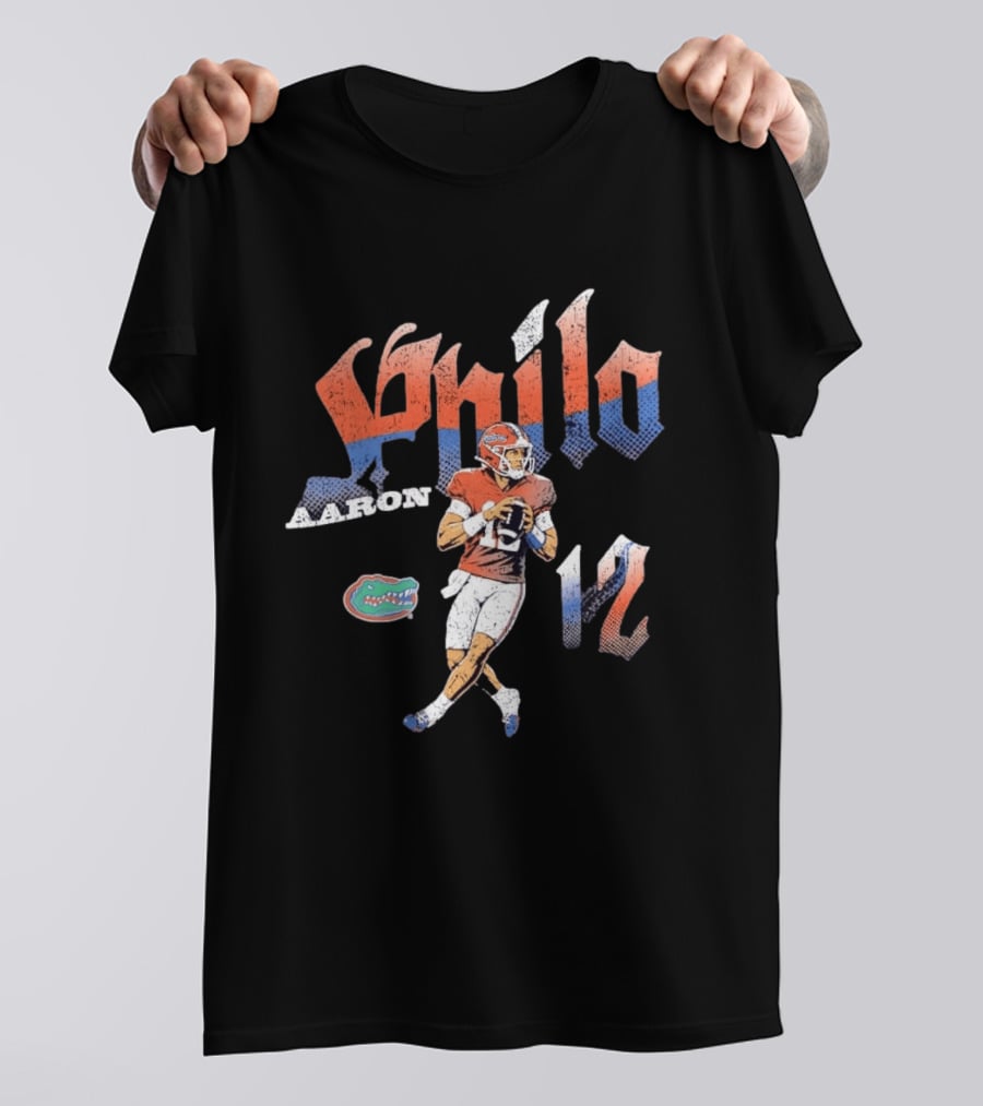 Aaron Philo No 12 Florida Gators Football Player T-Shirt