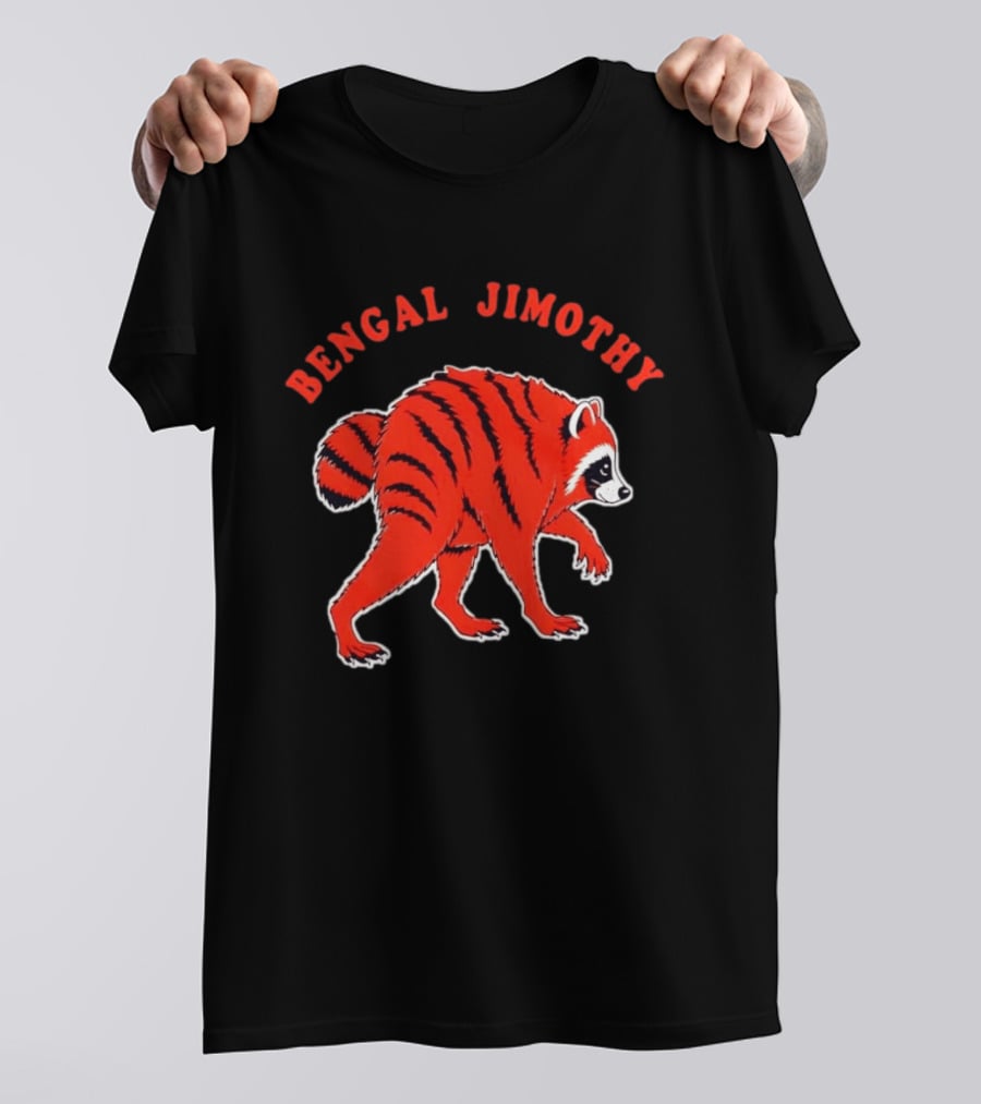 Bengal Jimothy Raccoon Cincinnati Bengals Fan T-Shirt