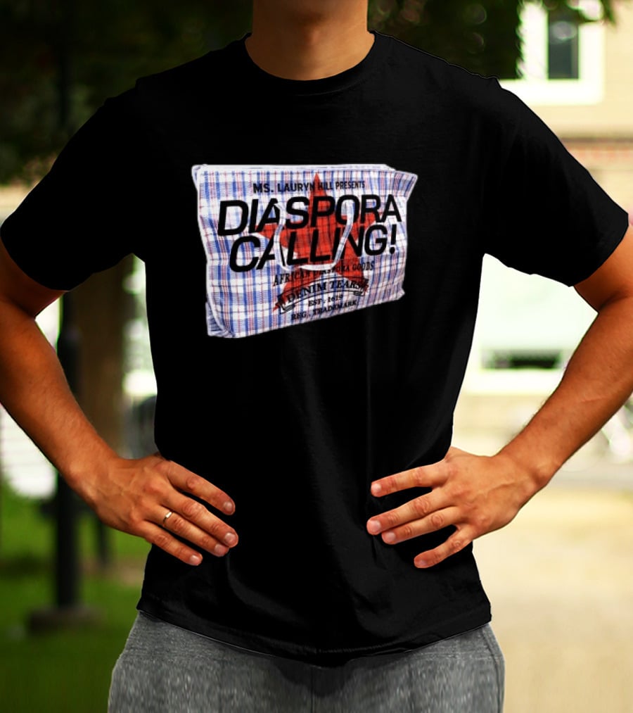 Ms. Lauryn Hill Presents Diaspora Calling African Diaspora Goods Denim Tears 2015 Reg. Trademark T-Shirt