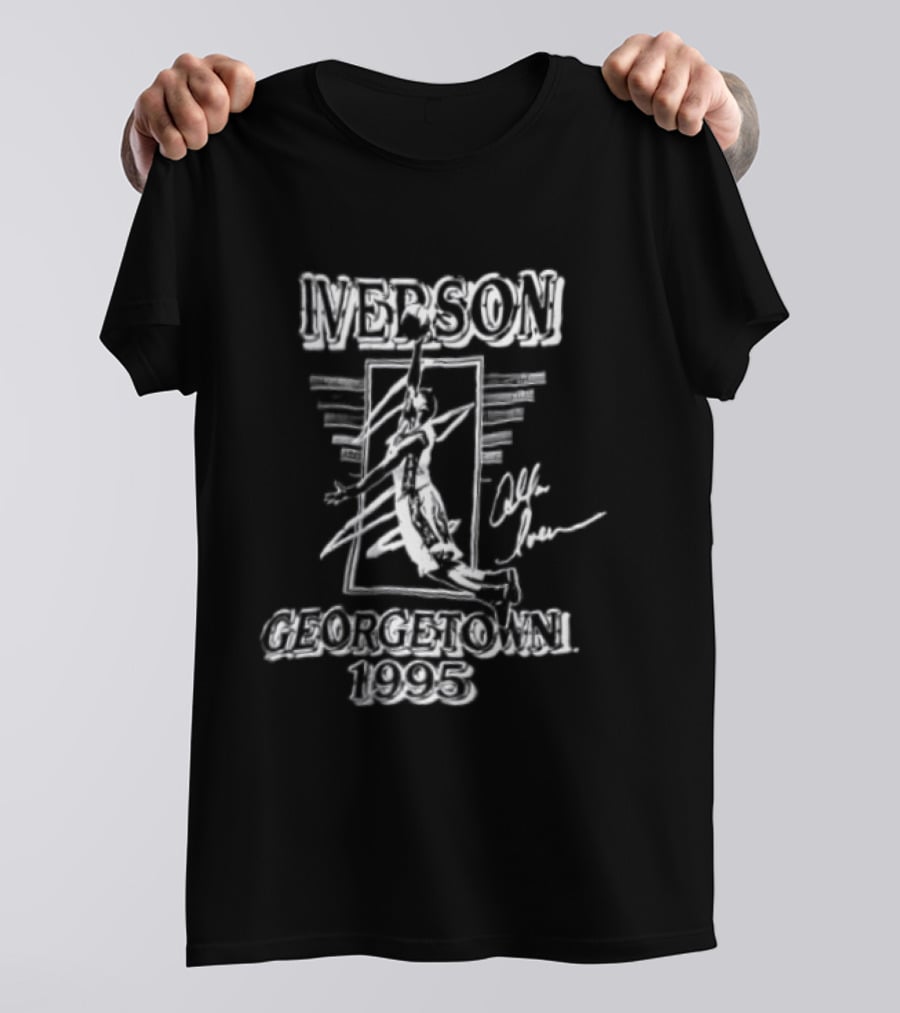 Iverson Georgetown 1995 Allen Iverson Basketball Player T-Shirt