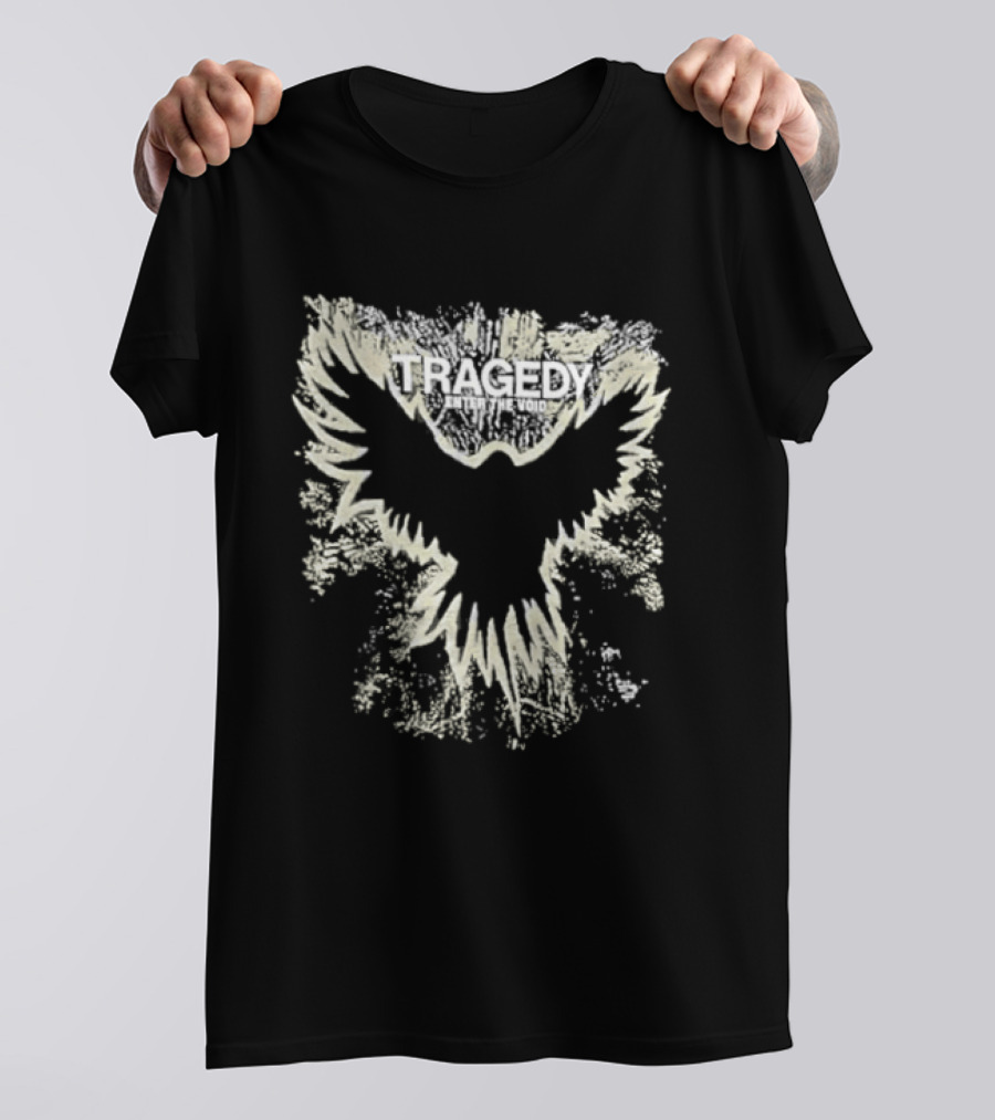 Original Tragedy Band Enter The Void Raven Bird Wings Spread T-Shirt