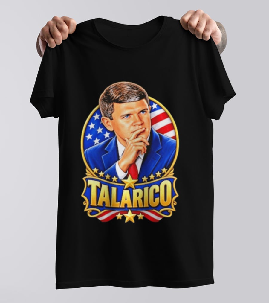 Talarico Presidential Style With American Flag T-Shirt