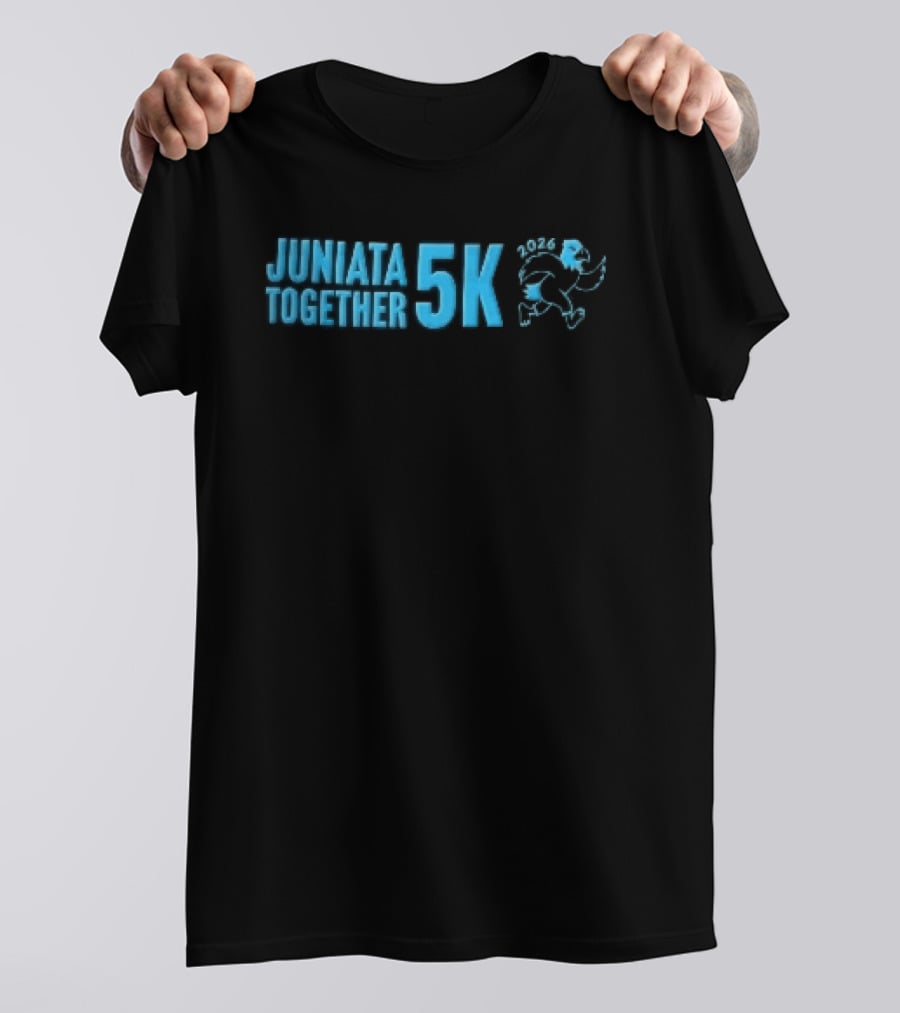 Juniata Together 5k 2026 Cartoon Running Eagle T-Shirt