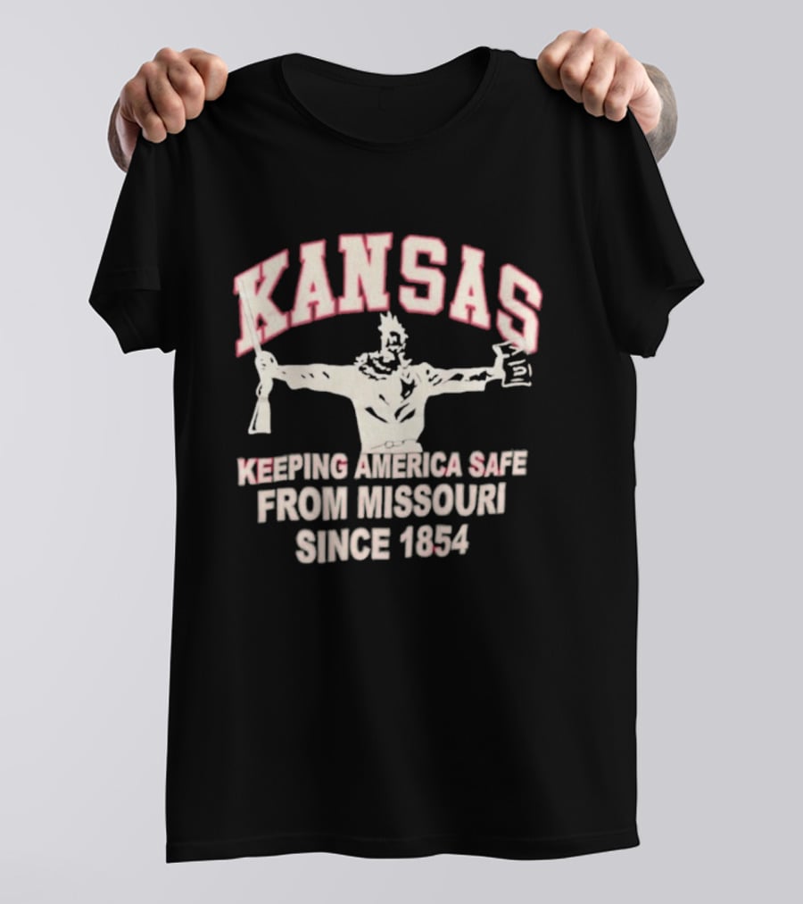 Kansas Keeping America Safe From Missouri Since 1854 Wizard Of Oz T-Shirt