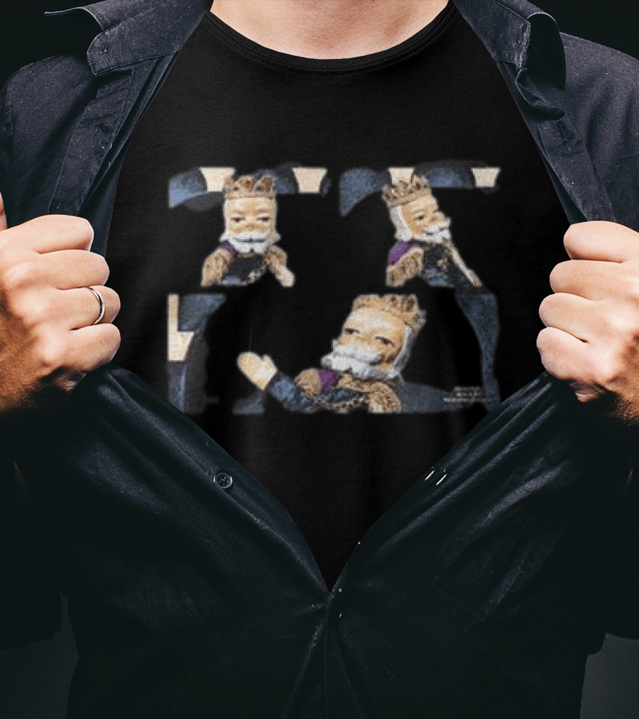 Mister Rogers Neighborhood King Friday Black Vintage Retrokid Shop T-Shirt