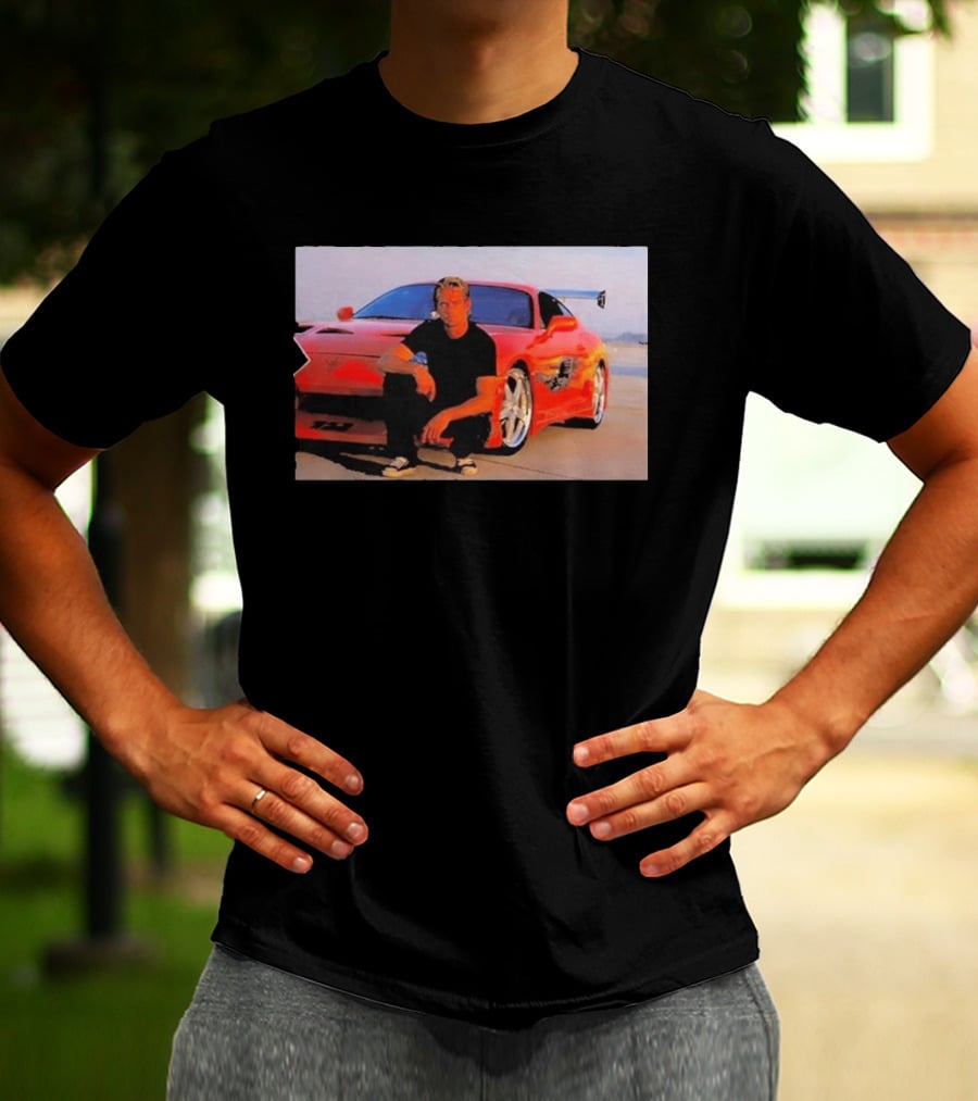 Dad Birthday Paul Walker Nissan Skyline R34 Father's Day Racing Fan T-Shirt