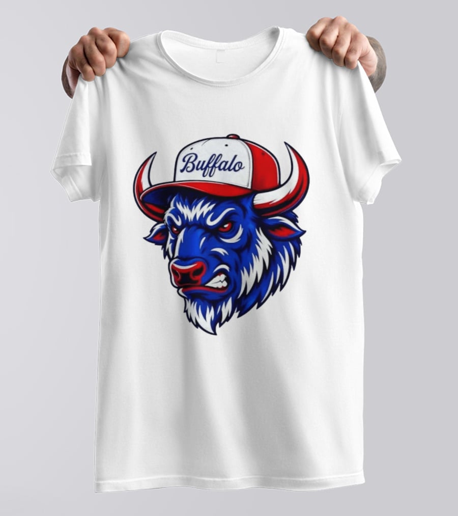 Buffalo Bison Bull Hat Sports T-Shirt