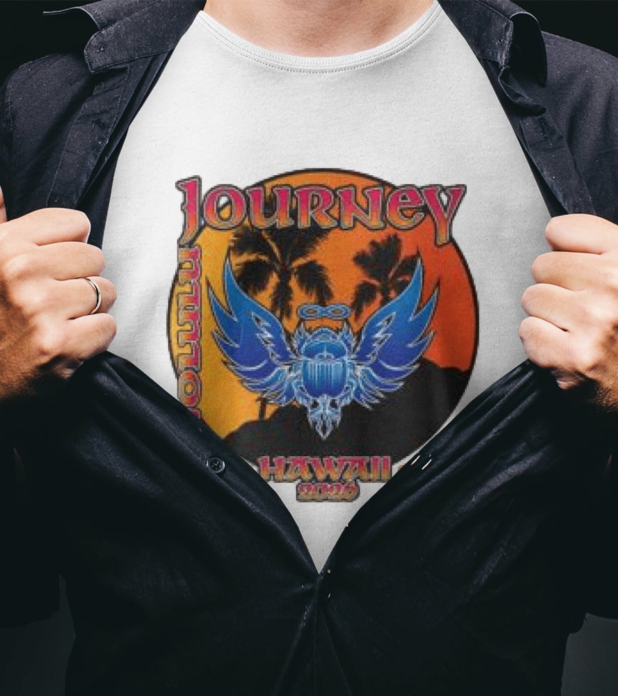 Journey Hawaii 2020 Event Vintage Style Palm Tree And Scarab T-Shirt
