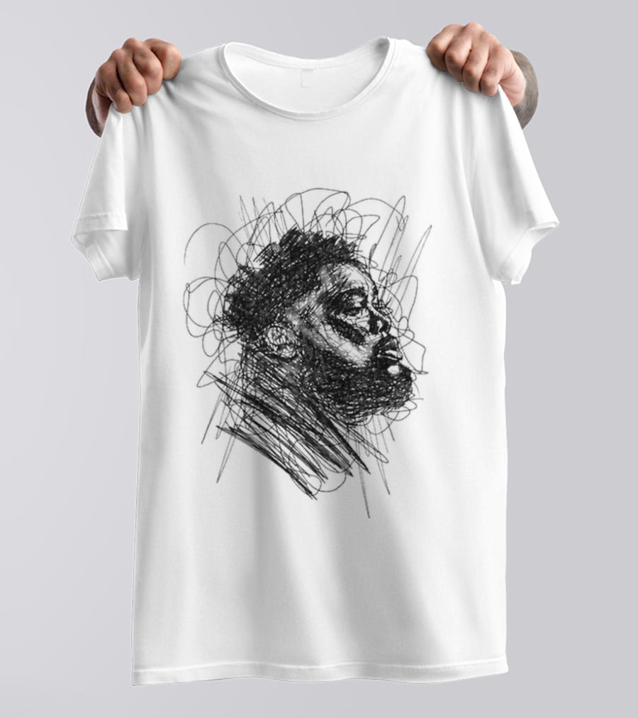 Rod Wave Dont Look Down Tour 2026 Hand Drawn Sketch T-Shirt