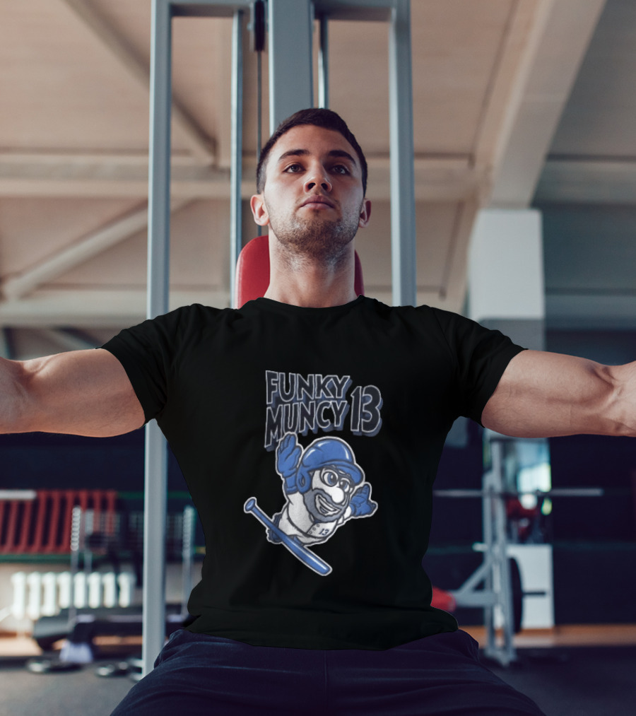 Funky Muncy 13 Baseball Cartoon T-Shirt