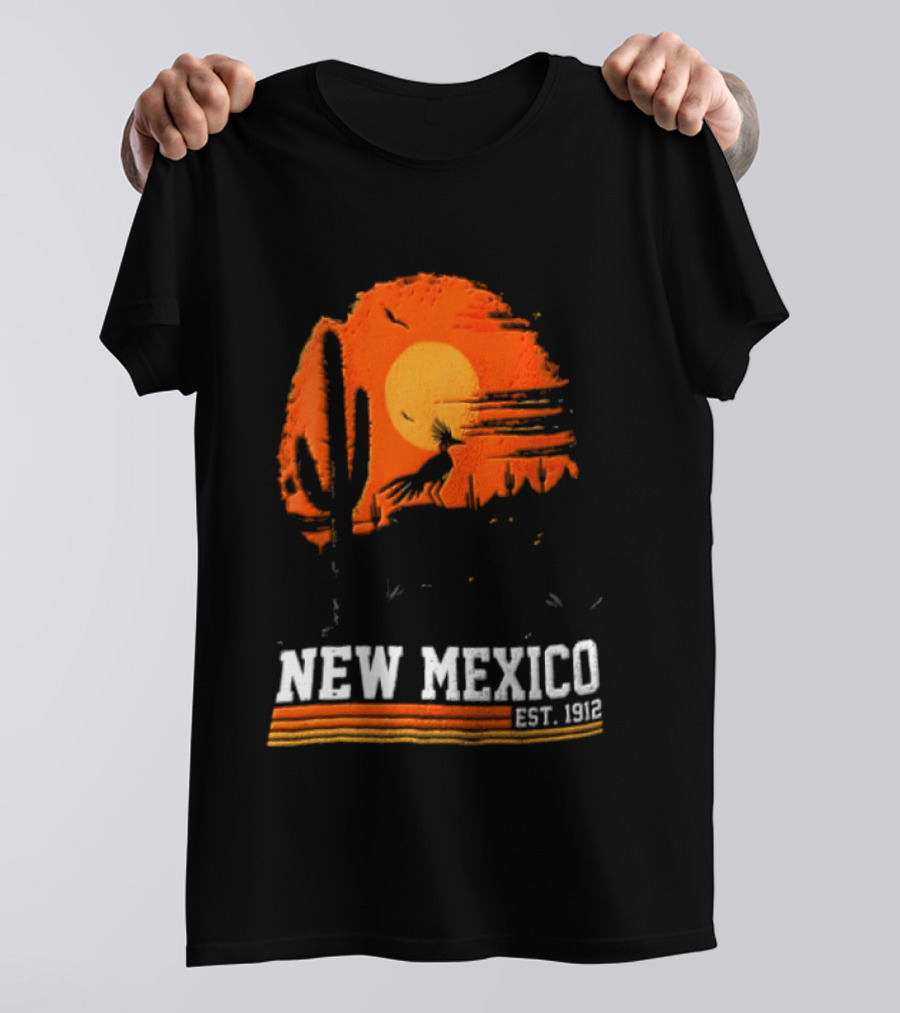 New Mexico Cactus Desert Vibes Est. 1912 Sun T-Shirt