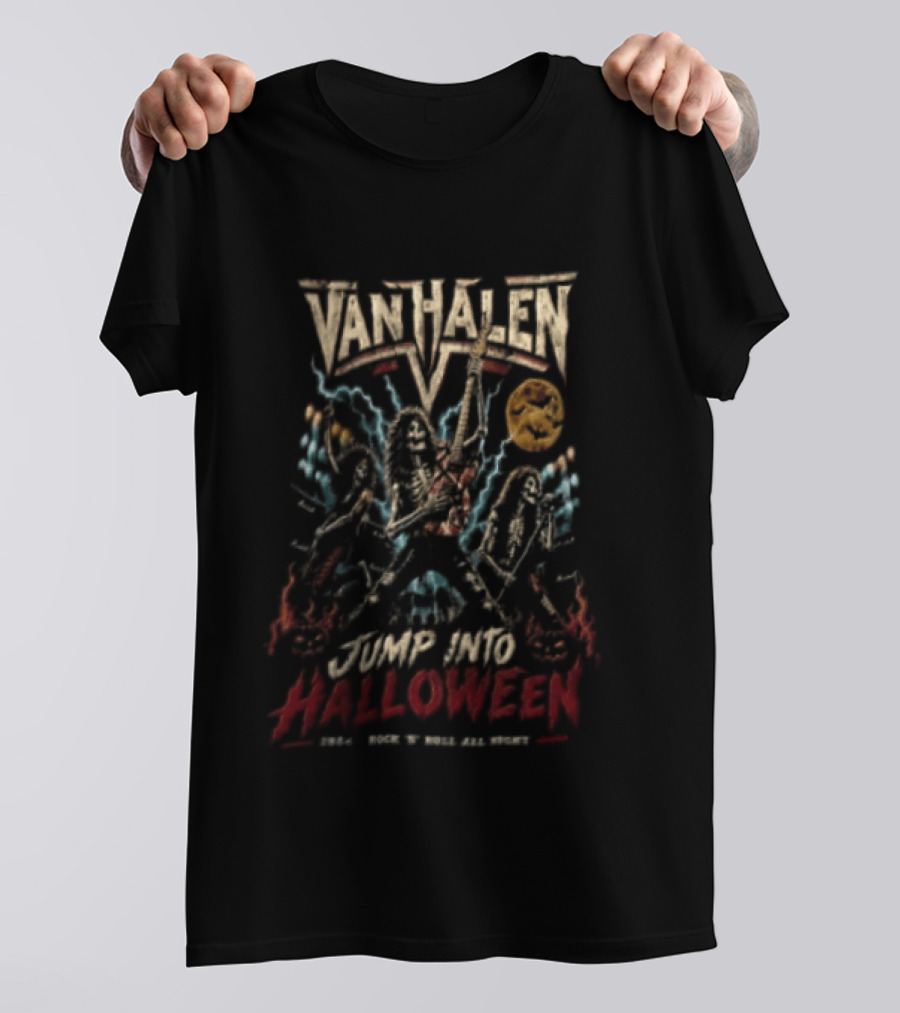 Van Halen Jump Into Halloween 1984 Rock N Roll All Night T-Shirt