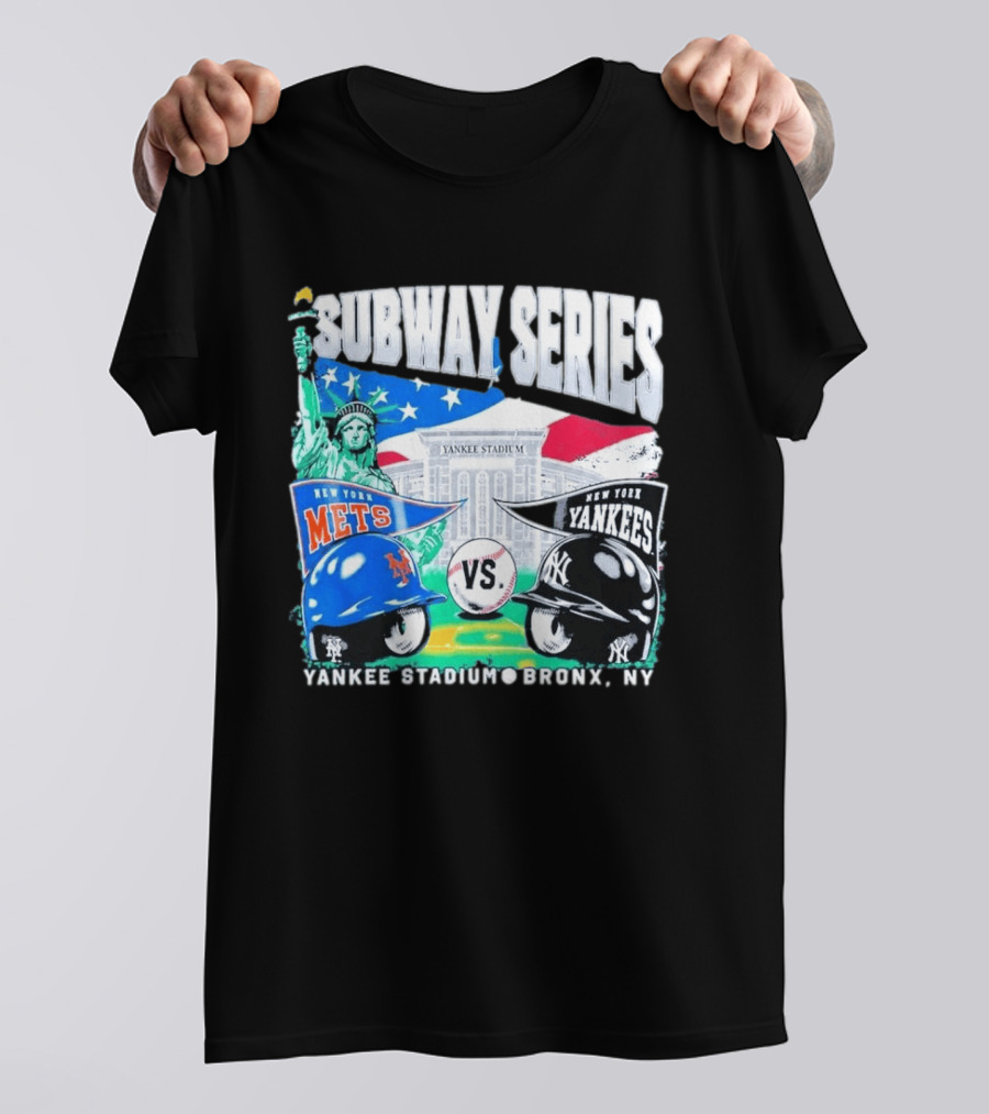 Yankee Stadium Bronx NY New York Mets Yankees Subway Series 2026 T-Shirt