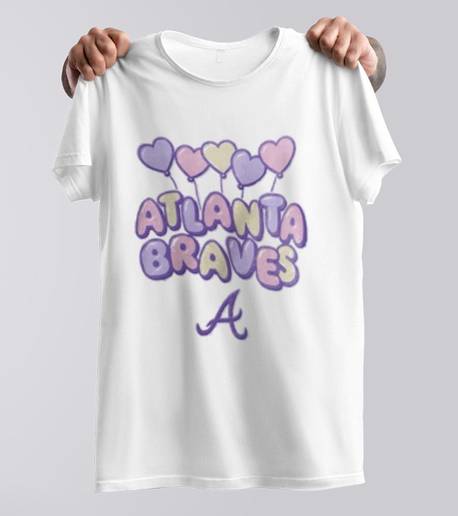 Atlanta Braves Hearts Blooper Fan T-Shirt