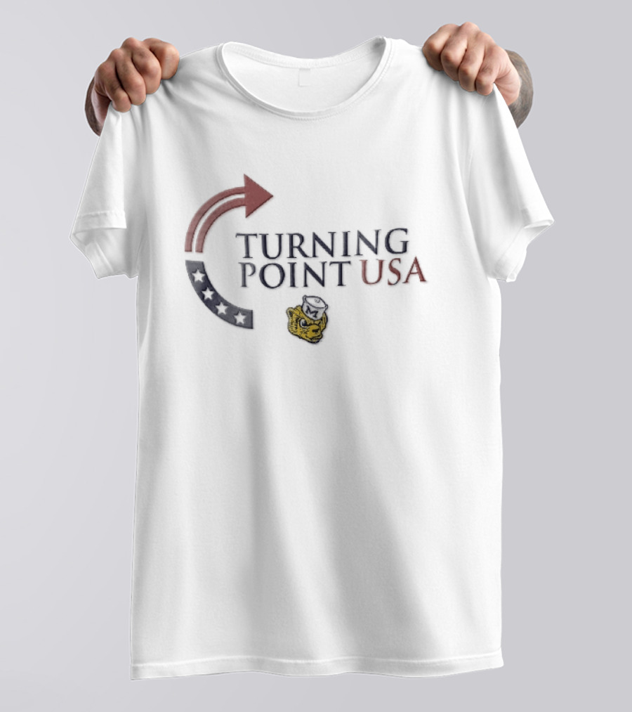 Michigan Wolverines NCAA Turning Point USA Red Blue Stars Sailor Hat T-Shirt