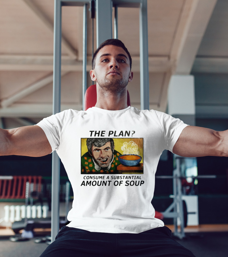 The Plan Consume A Substantial Amount Of Soup Retro Style Comic T-Shirt