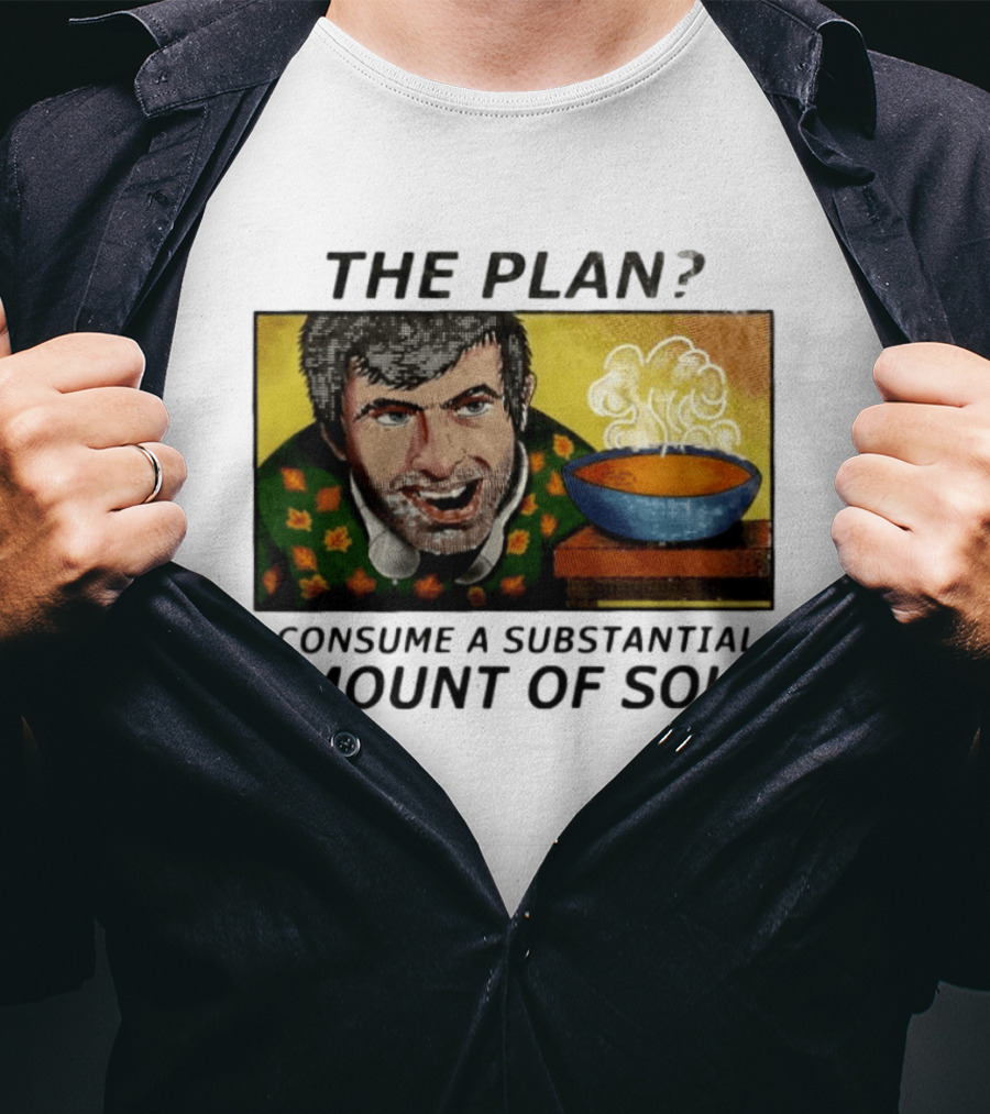 The Plan Consume A Substantial Amount Of Soup Retro Style Comic T-Shirt