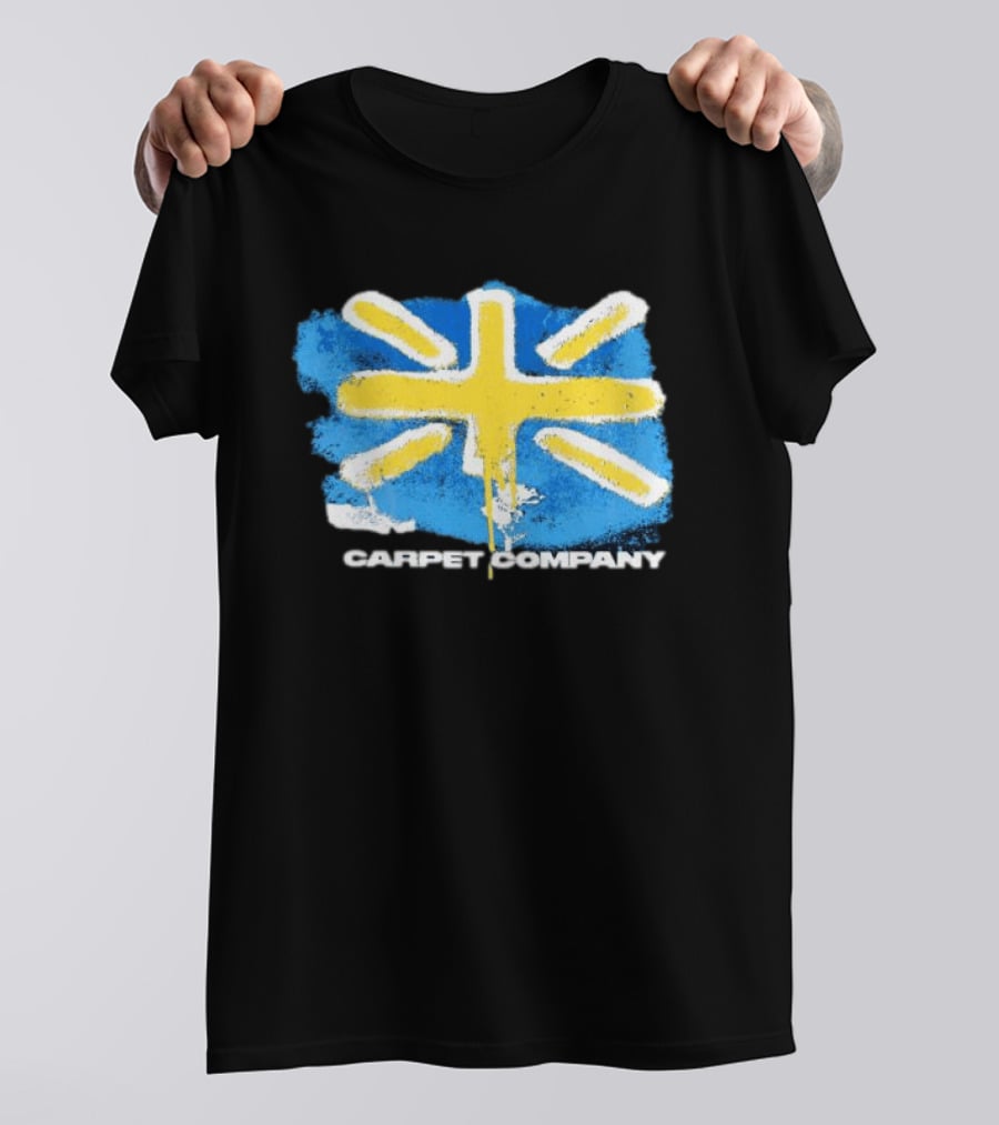 Carpet Company Union Jack Blue Yellow Cross T-Shirt