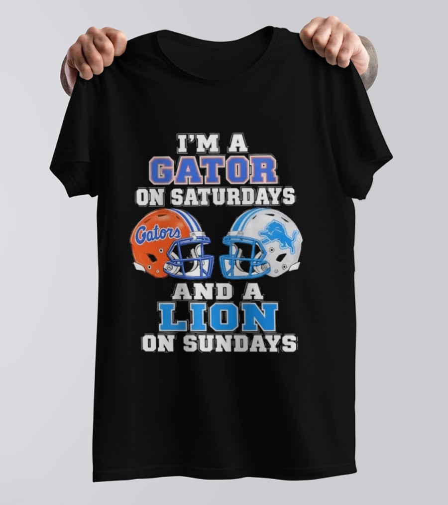 Gator Saturdays Lion Sundays Sports Fan Gear T-Shirt