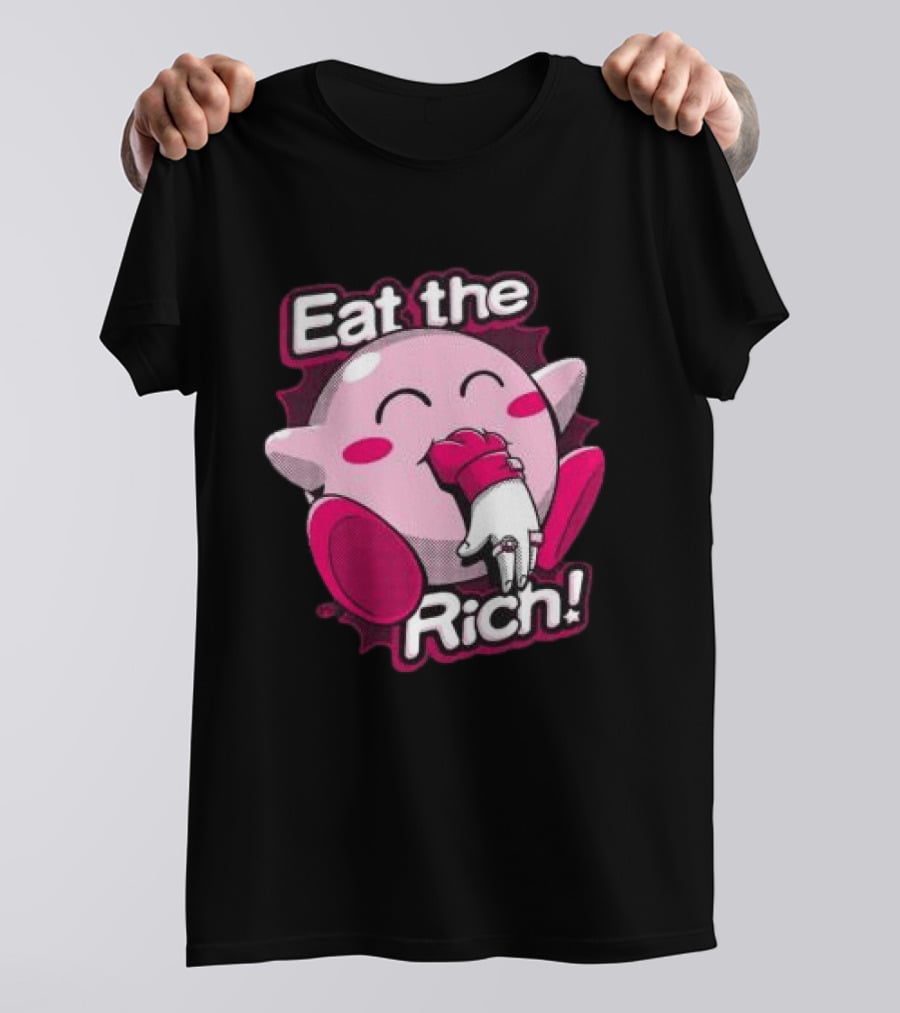 Punkwithacamera Store Eat The Rich Clay Graham Kirby Eating Hand T-Shirt