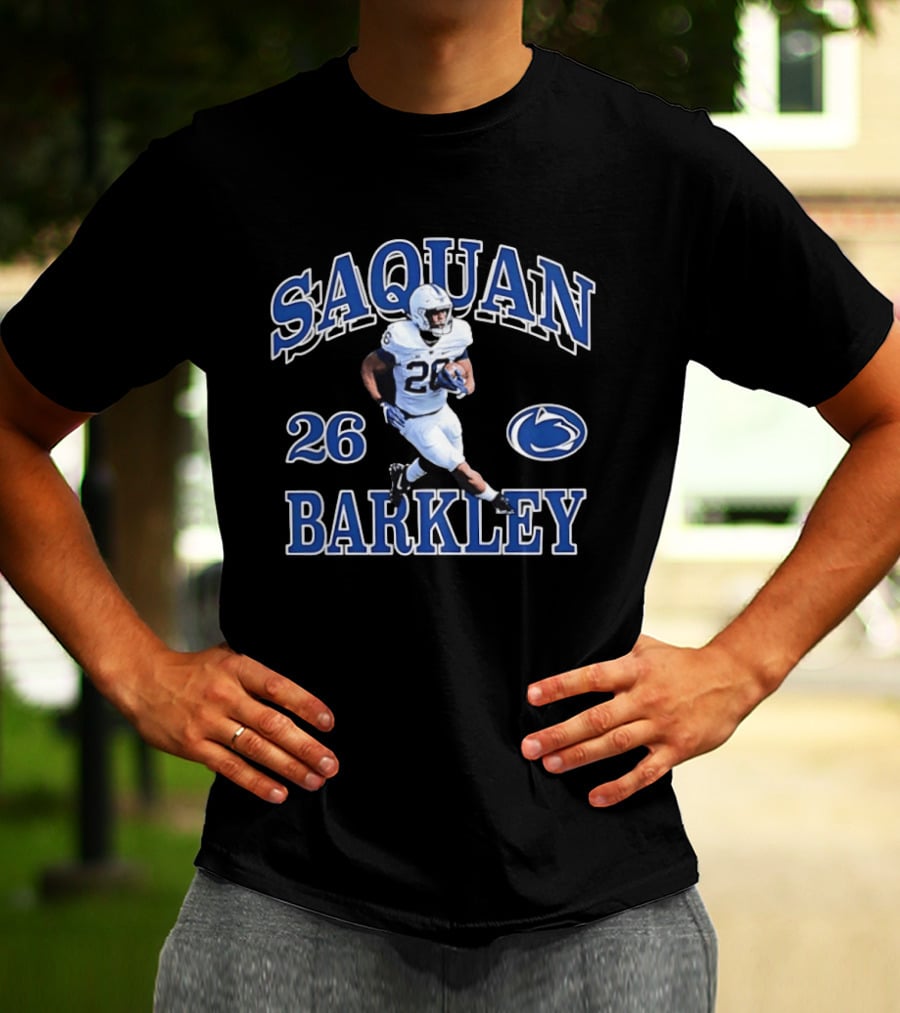 Saquon Barkley 26 Penn State Nittany Lions Football Player T-Shirt